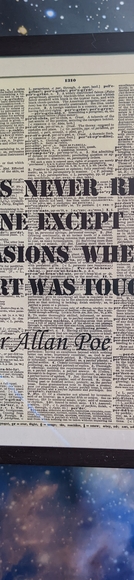 Framed art print of Edgar Allan Poe quote - Picture 2 of 4